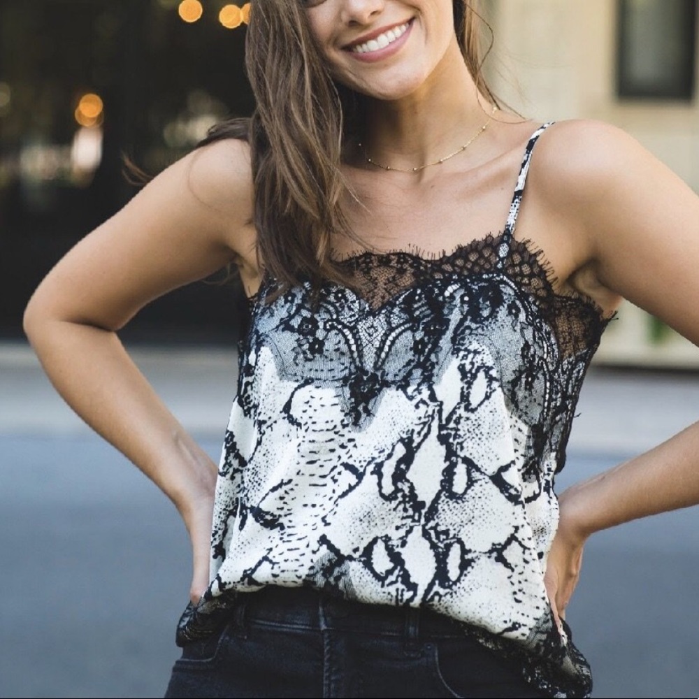 Shop Solo Collection Snakeskin Silky Tank